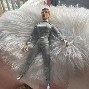 STAR TREK VOYAGER 9" SEVEN of NINE in Silver Uniform Warp Factor 4 Series